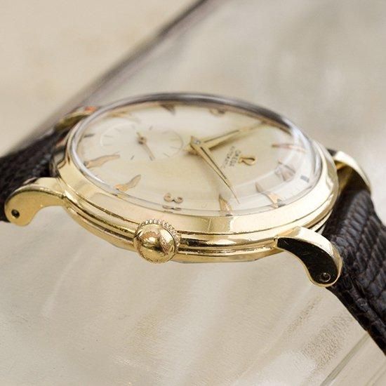 オメガ OMEGA ｜ラウンドケース｜14K金貼り｜自動巻きハーフローター