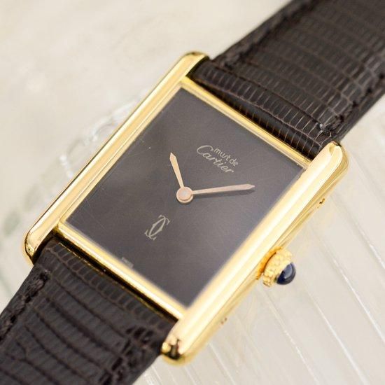 Cartier 置時計 手巻きLe Must de Cartier アンティーク カルティエ cartier｜マストタンク LM｜手巻き・1980年代製
