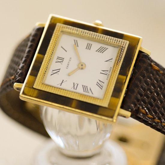カルティエCartier｜スクエア18KWG｜手巻き・1970年代製｜アンティーク