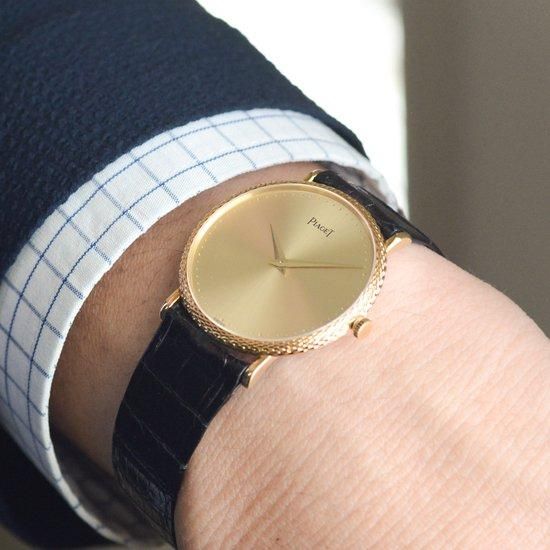 【限定価格セール!】 ピアジェ PIAGET|ラウンド 18Kケース|手巻き・1980年代製 ピアジェ