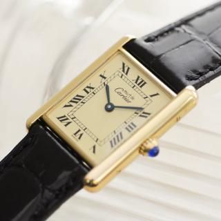 <img class='new_mark_img1' src='https://img.shop-pro.jp/img/new/icons47.gif' style='border:none;display:inline;margin:0px;padding:0px;width:auto;' />Cartier カルティエ｜マストタンク LM｜クォーツ・1980年代製｜メンズ アンティーク時計