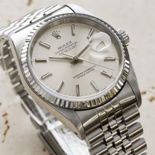ROLEX　ロレックス｜オイスターパーペチュアルデイト｜自動巻き・1991年製　シリアルX番｜メンズアンティーク時計
