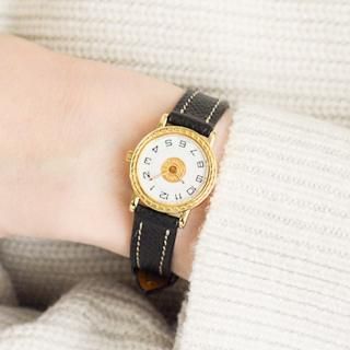 <img class='new_mark_img1' src='https://img.shop-pro.jp/img/new/icons47.gif' style='border:none;display:inline;margin:0px;padding:0px;width:auto;' />HERMES エルメス｜セリエ｜K18YG｜クォーツ・1990年代製｜レディース アンティーク時計