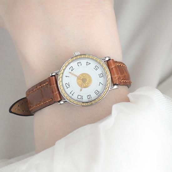 値下げしました【HERMES】エルメス オリンピア クォーツ腕時計　レディース♪ HERMES エルメス オリンピア 腕時計 ステンレススチール/SSxGP