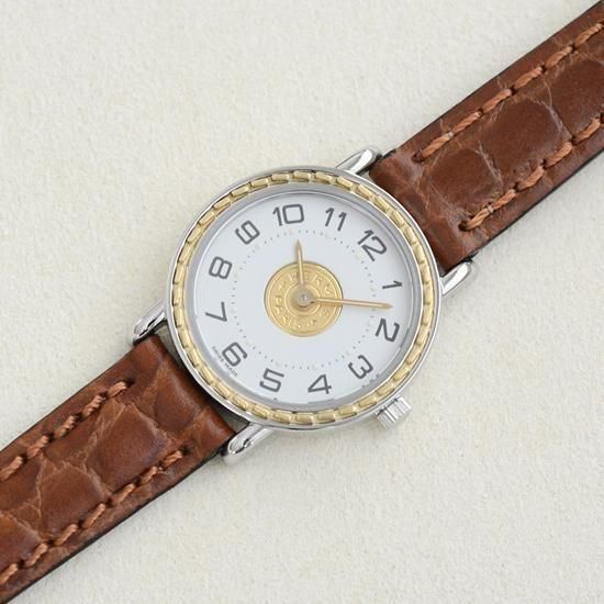 【美品】エルメス　セリエ　レディース時計　ビンテージ エルメス HERMES｜セリエ｜クォーツ・1980年代製｜アンティーク