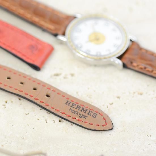 エルメス　セリエ　腕時計　レディース　動作未確認　HERMES 赤バンド エルメス セリエ 腕時計 レディース 動作未確認 HERMES 赤バンド