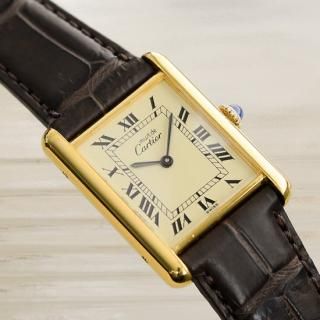 <img class='new_mark_img1' src='https://img.shop-pro.jp/img/new/icons47.gif' style='border:none;display:inline;margin:0px;padding:0px;width:auto;' />Cartier カルティエ｜マストタンク LM｜手巻き・1970年代製｜メンズ アンティーク時計