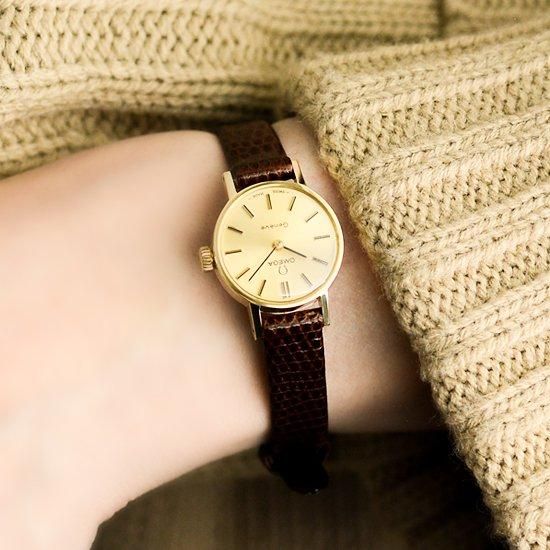 OMEGA オメガ ジュネーブ ヴィンテージ 楕円 レディース 腕時計 手巻き オメガ ジュネーブ ネイビー レディース 70年代 / OMEGA Geneve