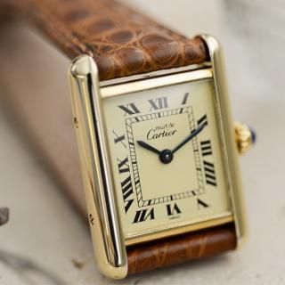 <img class='new_mark_img1' src='https://img.shop-pro.jp/img/new/icons47.gif' style='border:none;display:inline;margin:0px;padding:0px;width:auto;' />Cartier カルティエ｜マストタンク SM｜クォーツ・1980年代製｜レディース アンティーク時計