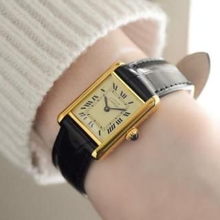 <img class='new_mark_img1' src='https://img.shop-pro.jp/img/new/icons47.gif' style='border:none;display:inline;margin:0px;padding:0px;width:auto;' />Cartier カルティエ｜マストタンク SM｜手巻き・1970年代製｜レディース アンティーク時計
