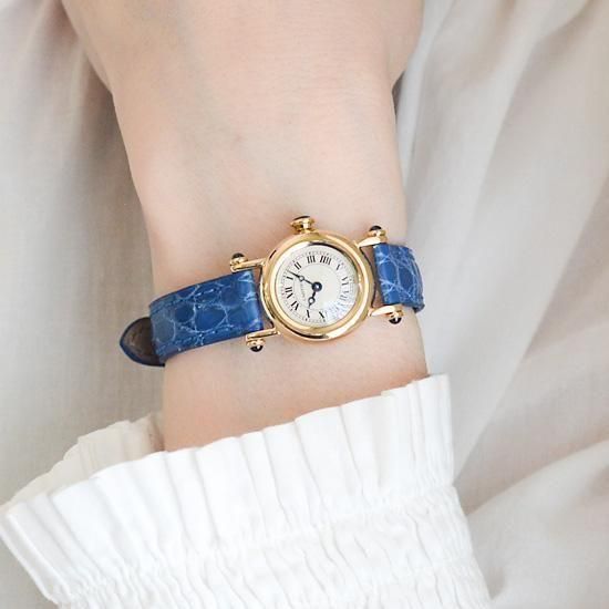 カルティエ★ディアボロ・ミニ★腕時計★18金★ウォッチ★YG★ミニ★コマ★ベルト カルティエ cartier ｜ミニディアボロ｜クォーツ ・1980年代製