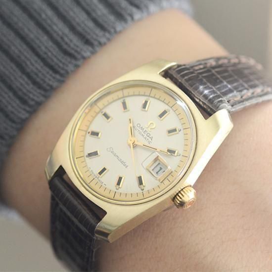 OH済 1970年製 オメガ シーマスター レディース自動巻き デイト付 極上品 オメガ 1970年 シーマスター レディース デイト Ref.566.013