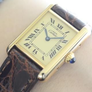 Cartier カルティエ｜マストタンク SM｜クォーツ ・1990年代製｜レディース アンティーク時計