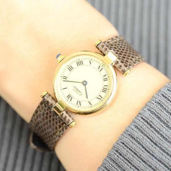 美品CARTIER / カルティエ サントス ヴァンドームレディース クォーツ カルティエ[Cartier]ルイカルティエ ヴァンドーム トリニティ VENDOME