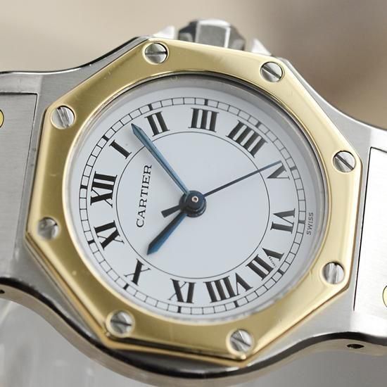 【ジャンク品】腕時計 Cartier サントスオクタゴン カルティエ Cartier｜サントスオクタゴンSM｜自動巻き・1980年代製