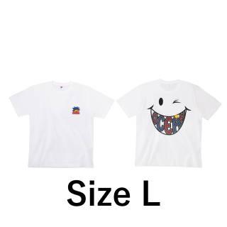OCEAN Smile Tee WHITE L