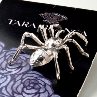 【送料無料】ターラ・ブランカセレクト シルバーピンブローチ クモ 3.2cm×3cm(シルバー) 