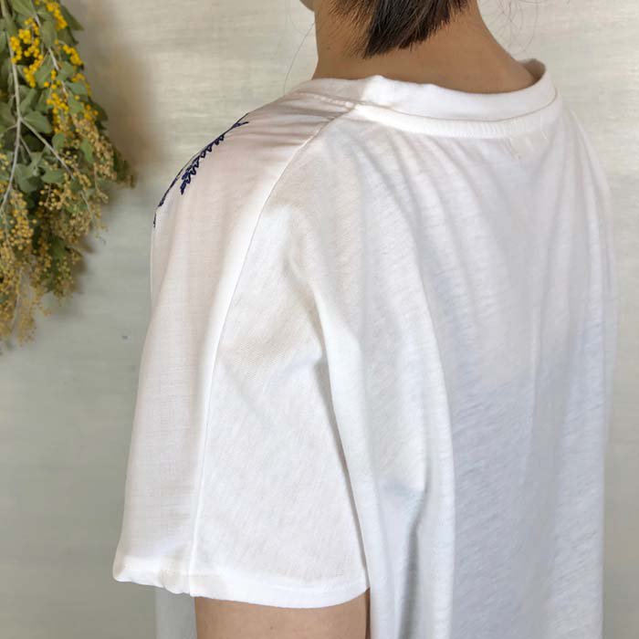 BARNDOOR たんぽぽ刺繍異素材プルオーバーTシャツ サブイメージ