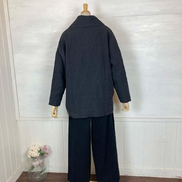 正規通販】08Mab/ゼロハチマブ リネンショール衿ジャケット