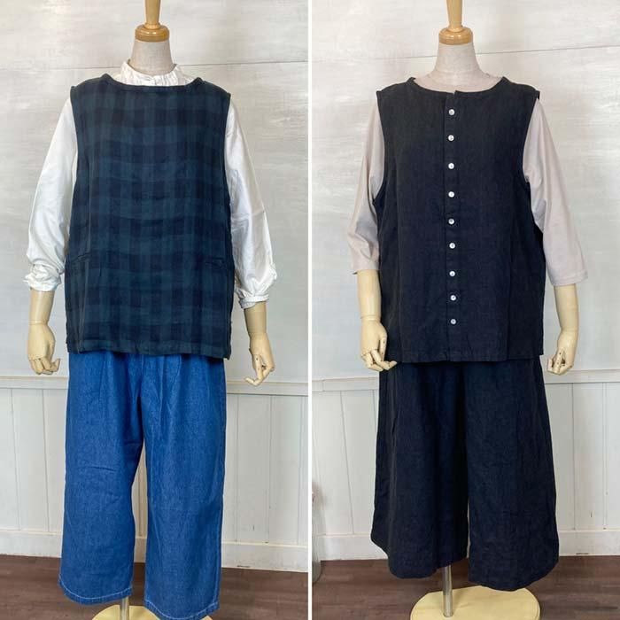 nest Robe - 美品 08Mab✨ゼロハチマブ 9番手リネン ボタン