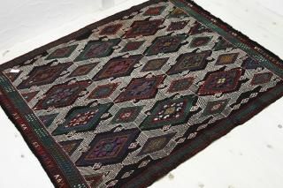 オールドキリム　ウール100% 69×92 オールドキリム ウール100% トルコヴィンテージラグ