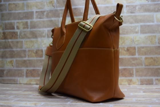 ◇ 受注製作 2wayレザートートバッグ ショルダーベルト付き