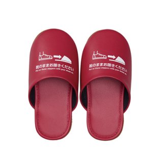 キングジム 靴のまま履ける抗菌スリッパ Mサイズ(〜26cmの靴を履いた方) SLP10-M 赤