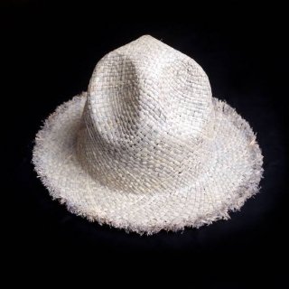 bohemian raffia hat(gray)