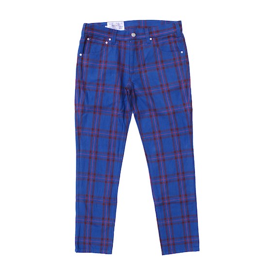 tartan drainpipe jeans - PEEL&LIFT