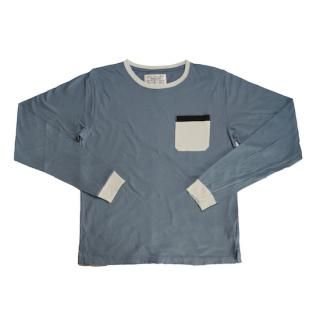 bicolor L/S pocket tee shirt 
