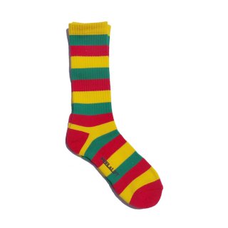 tricolor socks(yellow x green x red )
