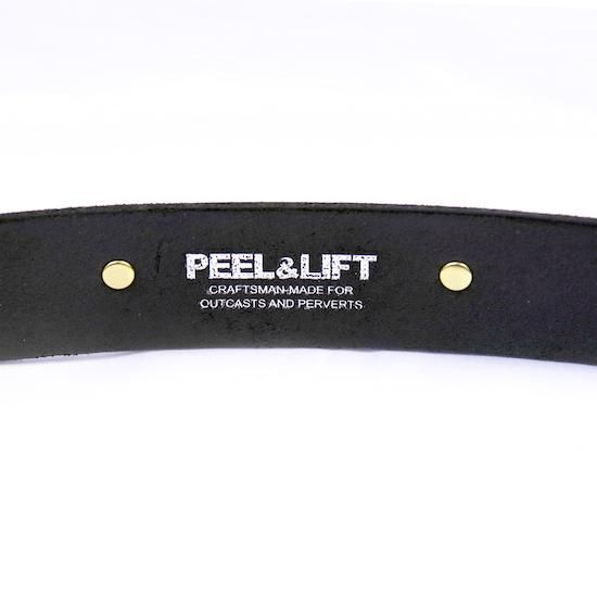 PEEL&LIFT スタッズレザーベルト ブラック PEEL&LIFT pyramid studs belt スタッズレザーベルト - tity