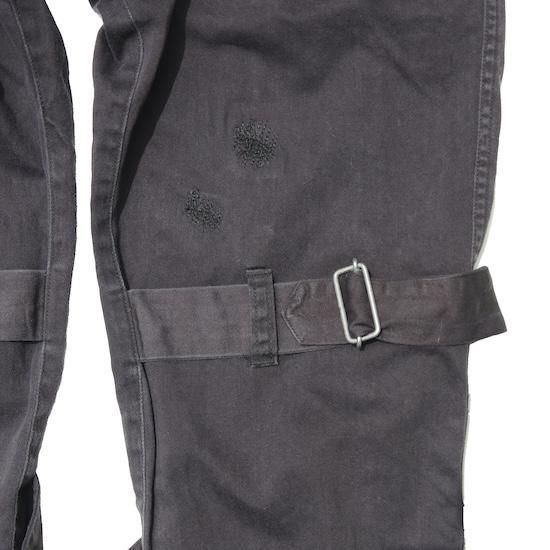 PEEL&LIFT black satin bondage trousers modern ブラック