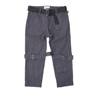 stripe cord bondage trousers modern(gray) - PEEL&LIFT stripe cord bondage trousers modern(gray) - PEEL&LIFT