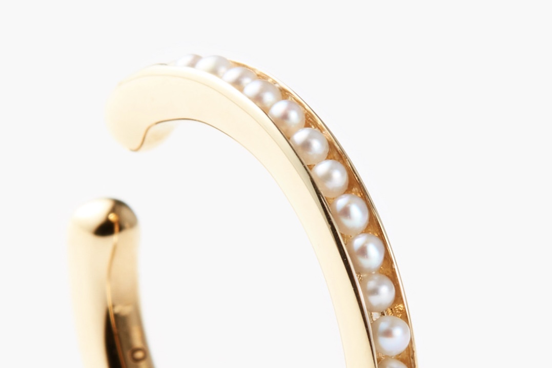 Hirotaka（ヒロタカ) Caviar Pearl Ear Cuff S size | パール