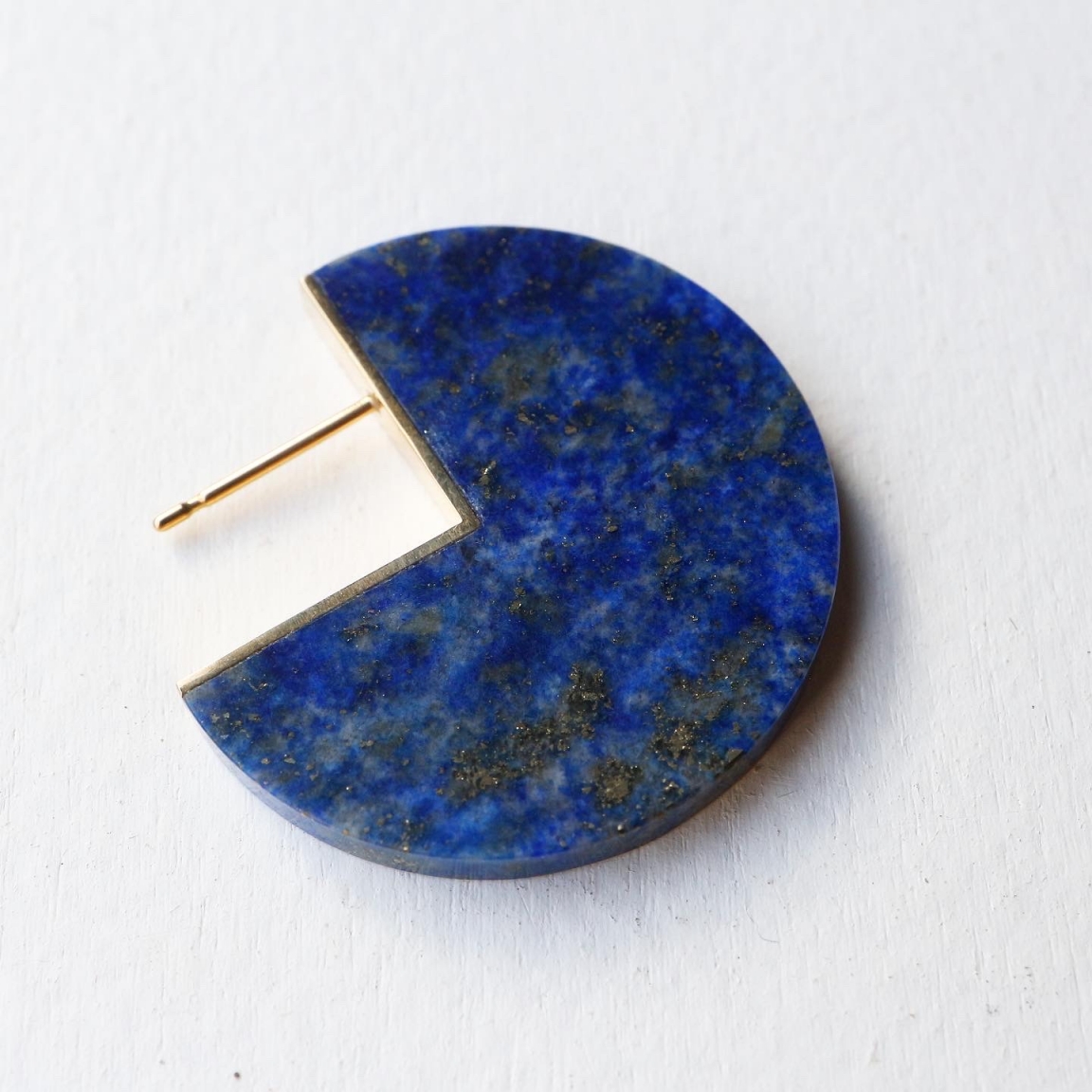 januka(ヤヌカ) Slice Earring Lapis lazuli(single januka(ヤヌカ) Slice Earring Lapis lazuli(single