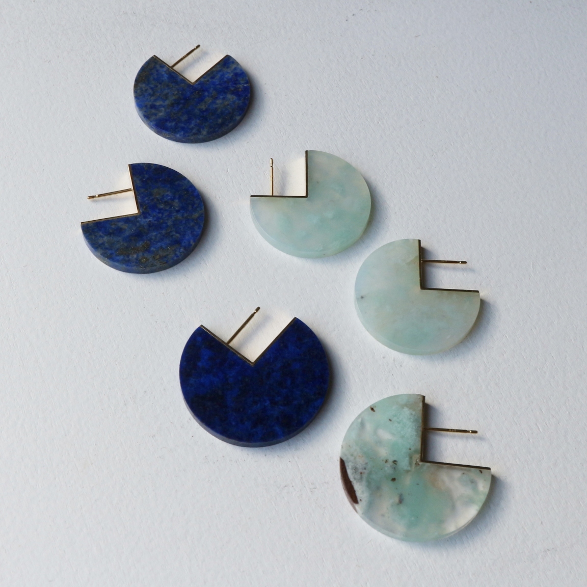 januka(ヤヌカ) Slice Earring Lapis lazuli(single januka(ヤヌカ) Slice Earring Lapis lazuli(single