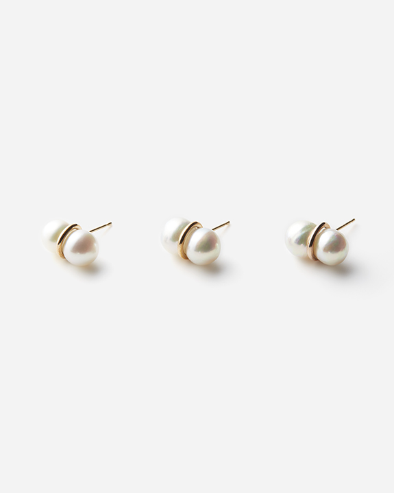 Twin Pearl Earring(single) L | ѡ ԥ