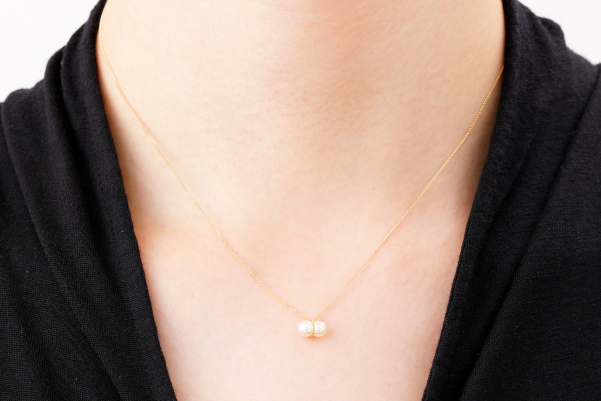 januka(ヤヌカ) Twin Pearl Necklace S | パール ネックレス januka(ヤヌカ) Twin Pearl Necklace S | パール ネックレス