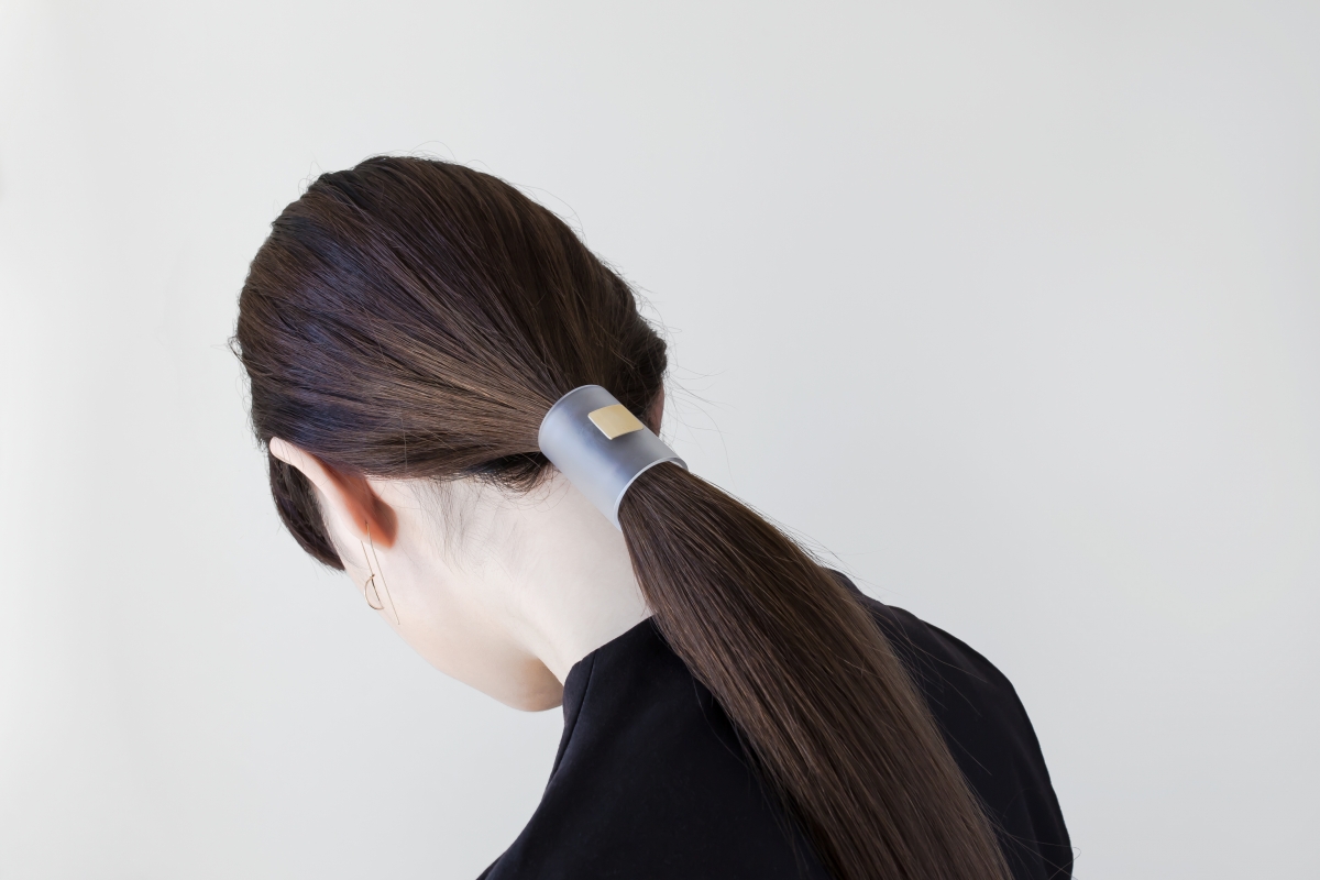 ヘアアクセサリー Naru Shop セットアップセブン SETUP7 【SETUP7】リボン付きサテンシュシュ