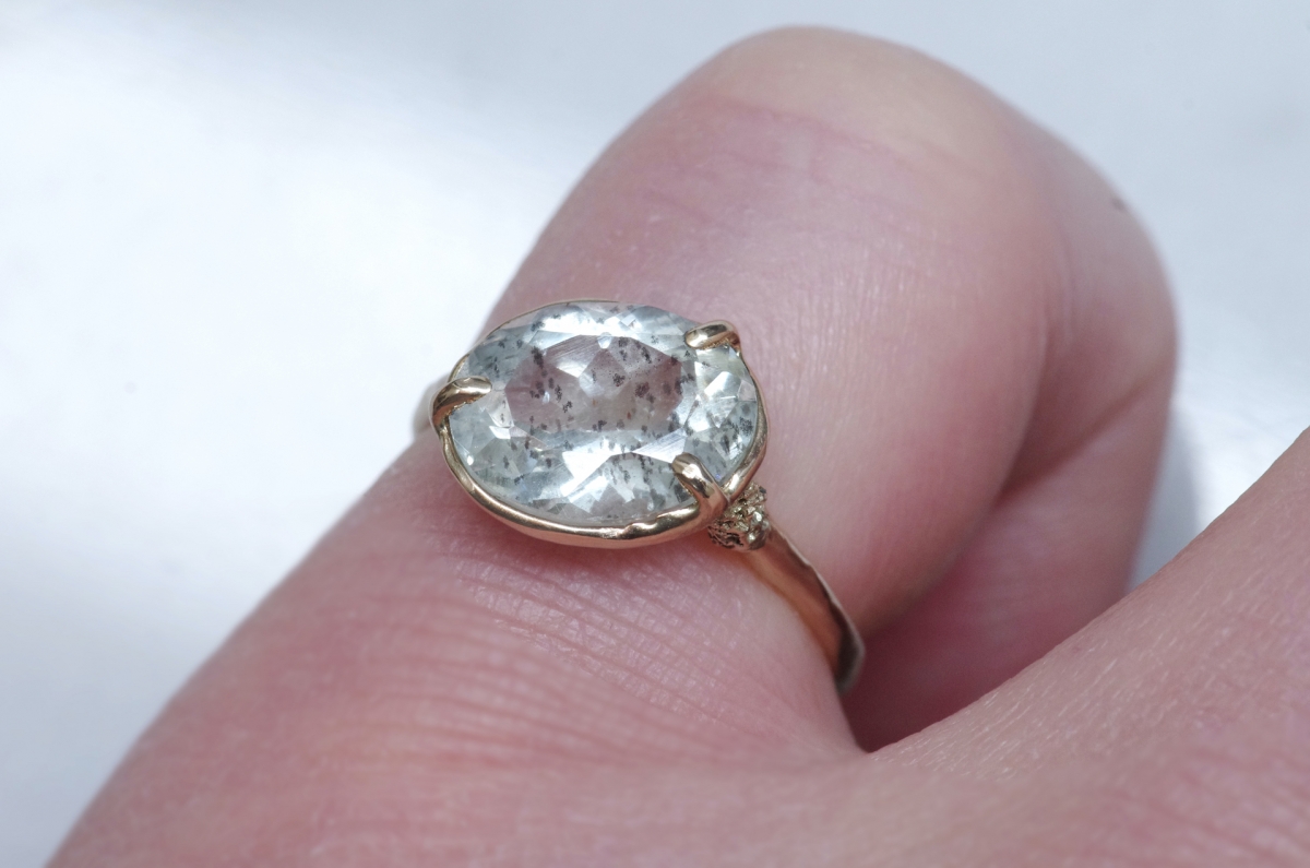 Fillyjonk(フィリフヨンカ) Moss ring | モスアクアマリン リング