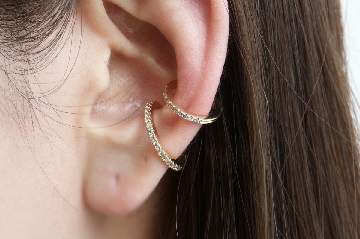 Hirotaka（ヒロタカ) Gossamer Diamond Ear Cuff S | ダイヤモンド ...