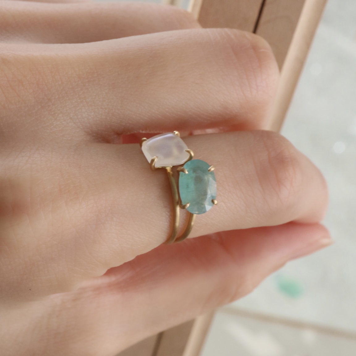bororo(ボロロ) Moonstone GemRing | ムーンストーン リング bororo(ボロロ) Moonstone GemRing | ムーンストーン リング