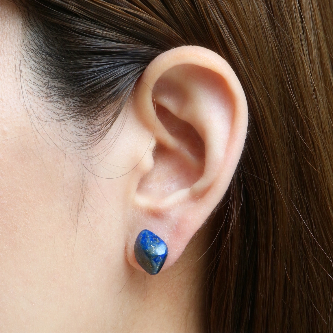 bororo（ボロロ） Lapis Lazuli Rock Earring | ラピスラズリ