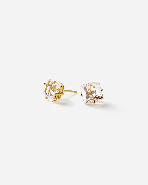 KLAR Morganite Stud Earrings | 륬ʥ ԥ