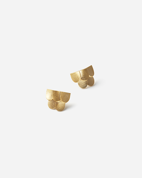 ［ Restock ］ Rounded roof Earrings S (color_GOLD) |  ピアス