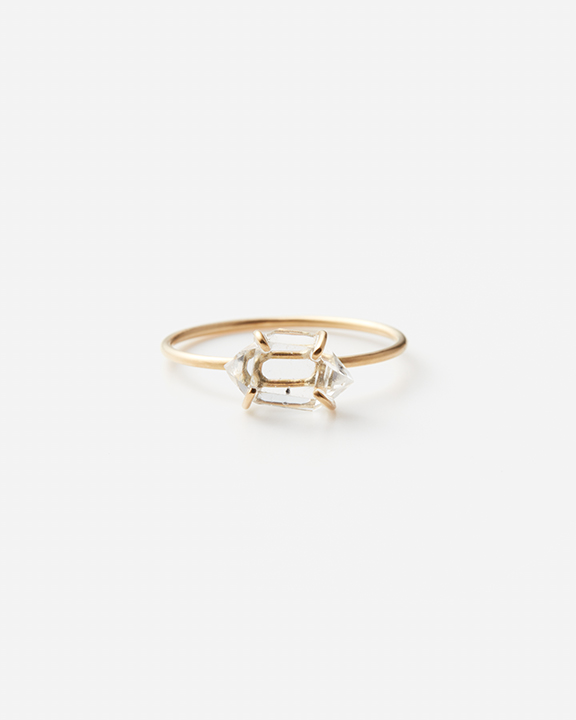 [ Restock ] Diamond Quartz Gem Ring  | ɥ 