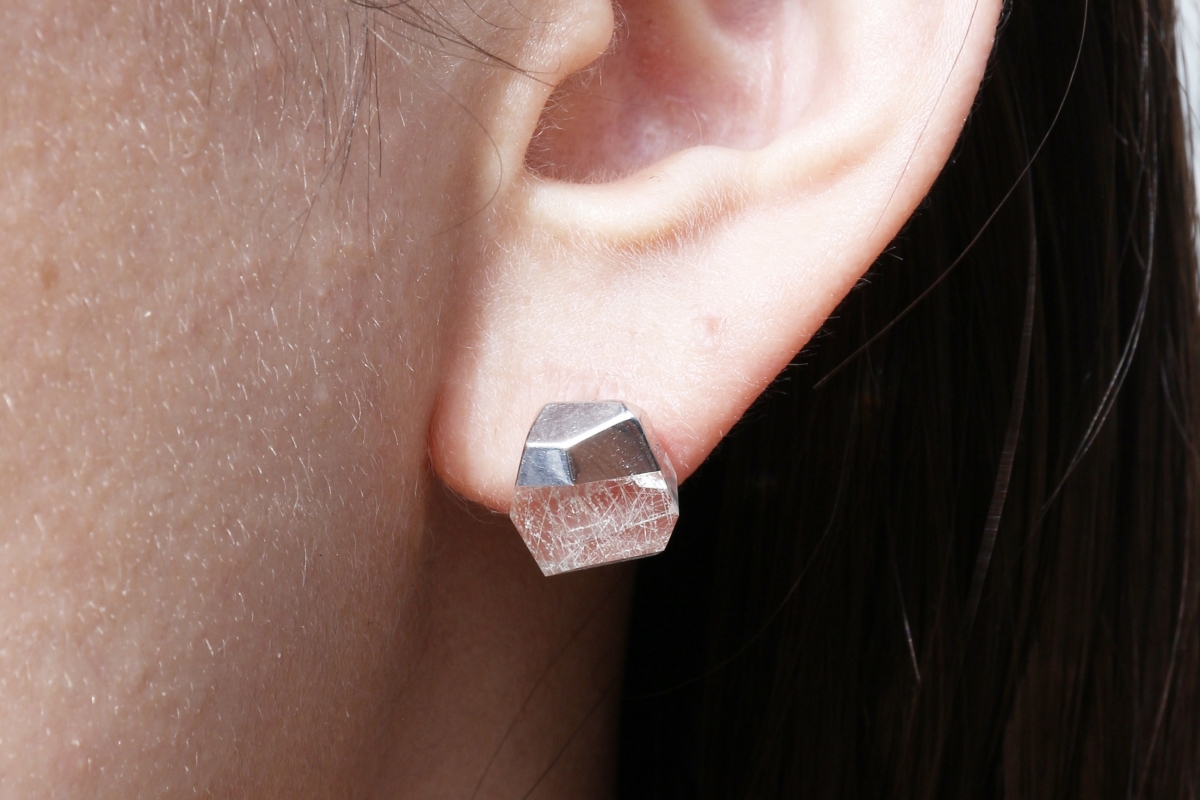 bororo（ボロロ） Rutile Quartz Rock Earrings | ルチルクオーツ