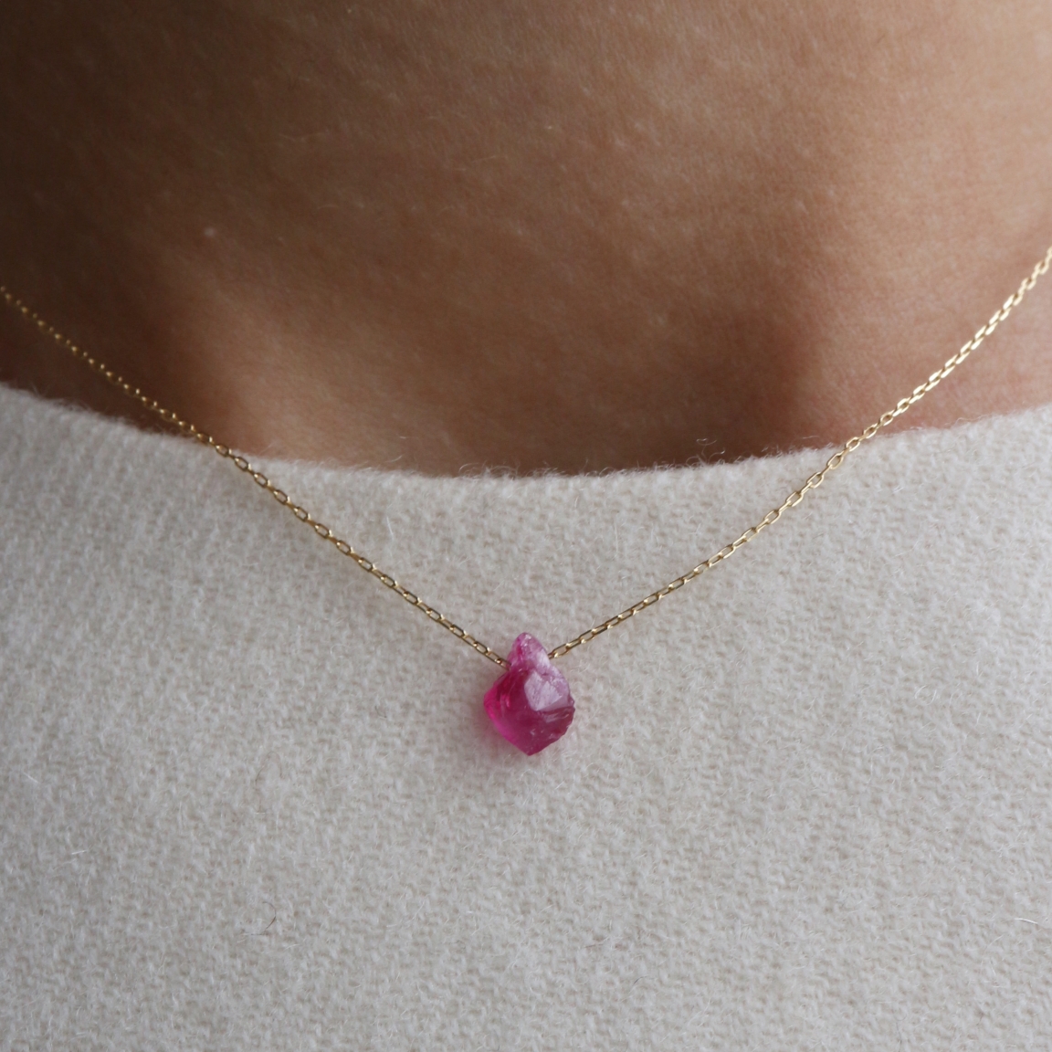 bororo（ボロロ） Ruby Top Necklace A | ルビー ネックレス - CULET 