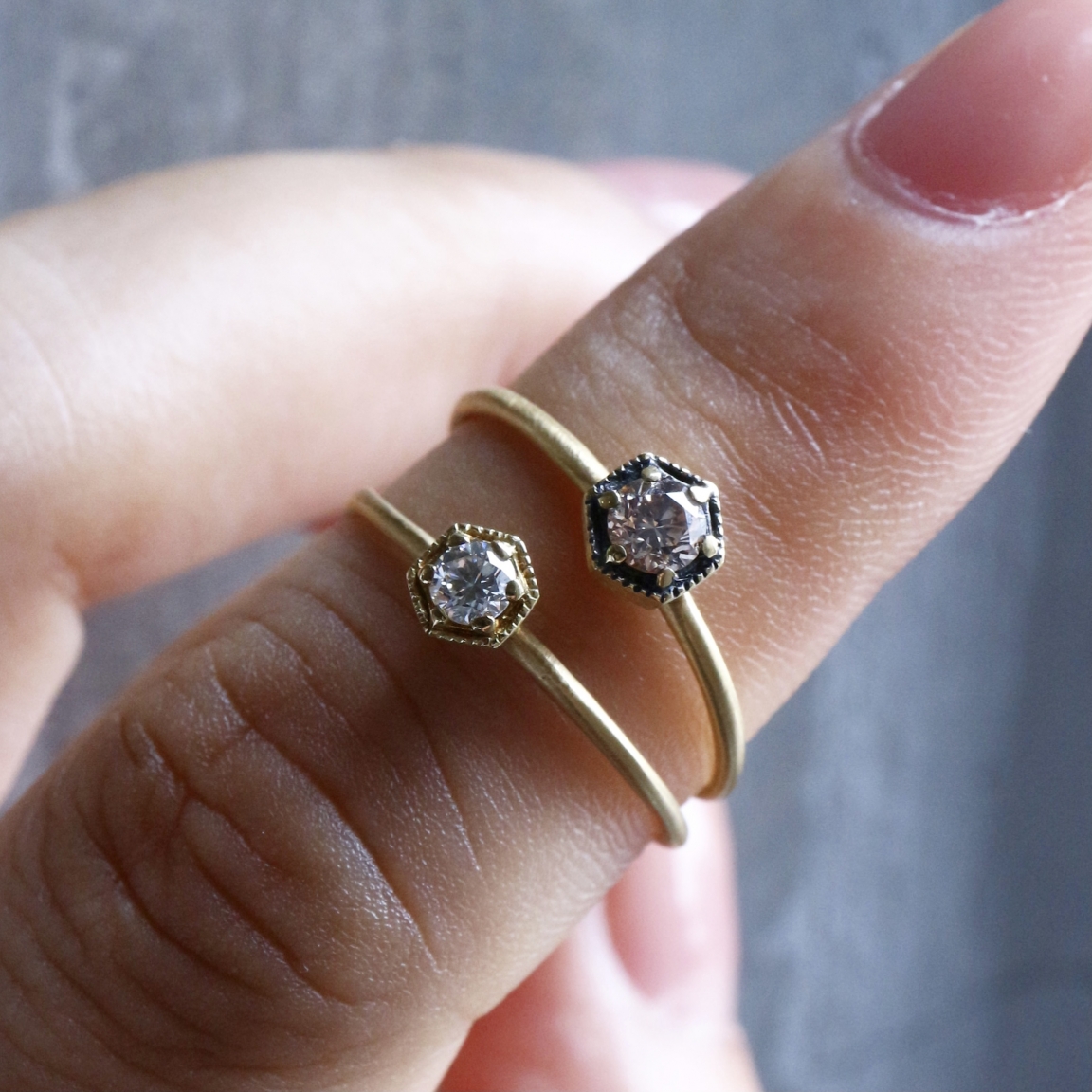 SATOMI KAWAKITA (サトミカワキタ) 3.5mm BROWN Diamond Hexagon SATOMI KAWAKITA (サトミカワキタ) 3.5mm BROWN Diamond Hexagon